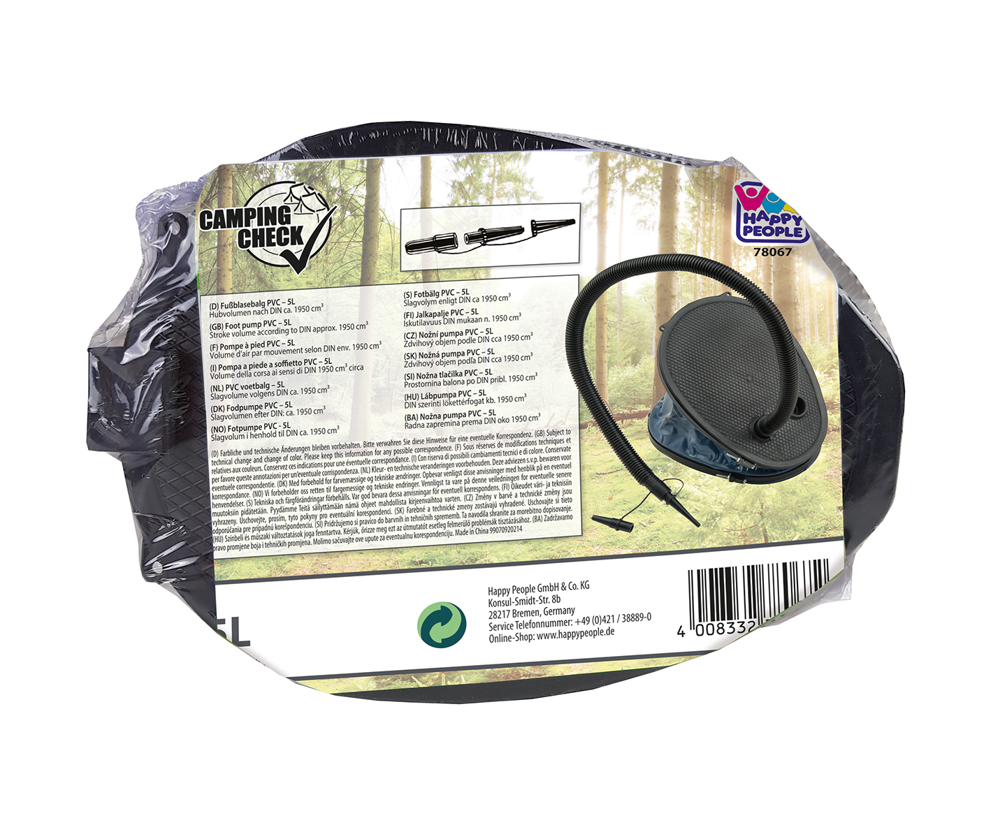 Fußblasebalg Jumbo 5 l