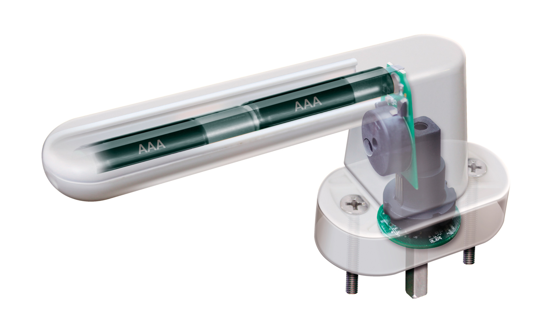 Sicherheits-Alarmgriff in Weiß für Fenster, Balkontüren und Terrassentüren