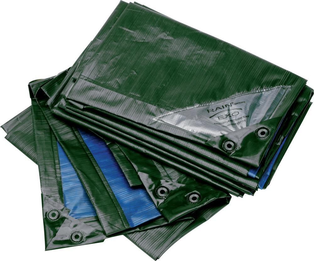 Rainexo - Abdeckplane 150g/qm, 1,5x3m, gr/bl