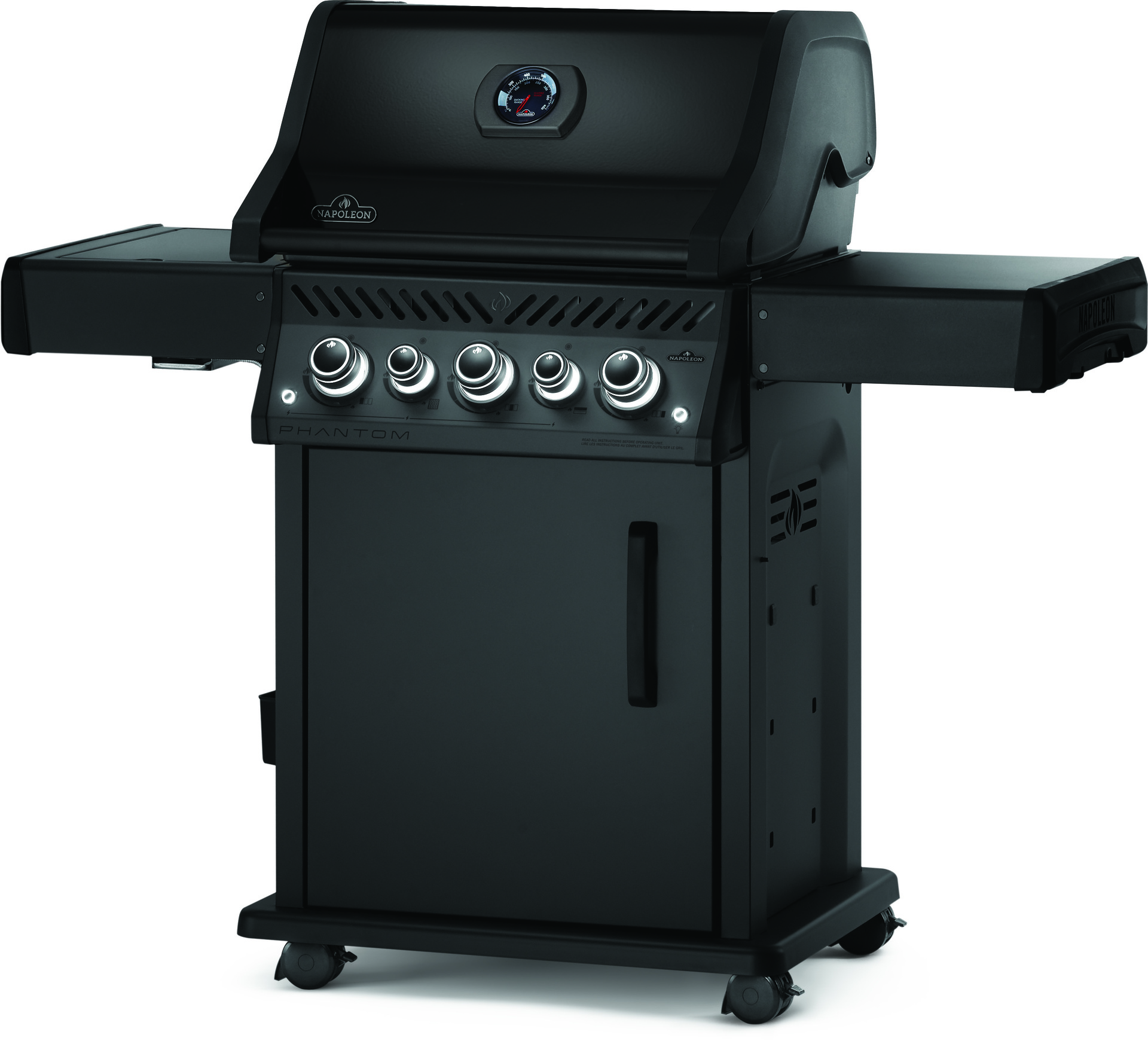 Gasgrill Phantom Rogue SE 425, mit Edelstahl Rosten, Mattschwarz