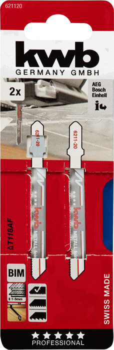 Stichsägeblätter Metallbearbeitung