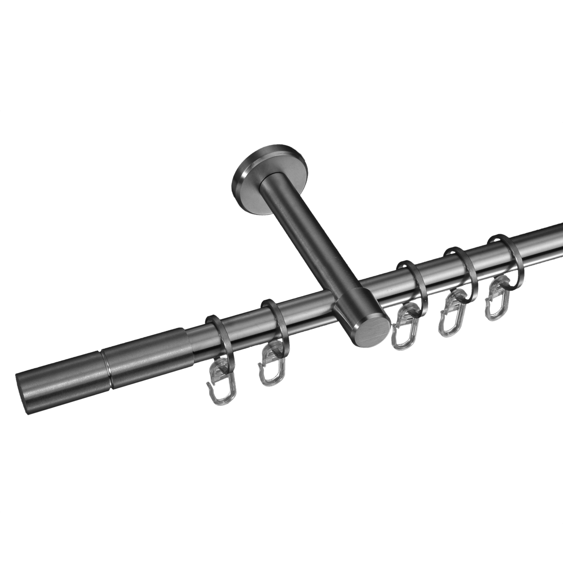Gardinenstange Zylinder 16 mm Stilgarnitur aus Edelstahl