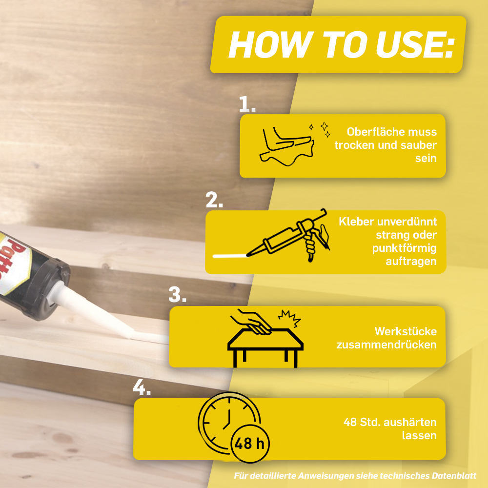Pattex Kleben statt Bohren