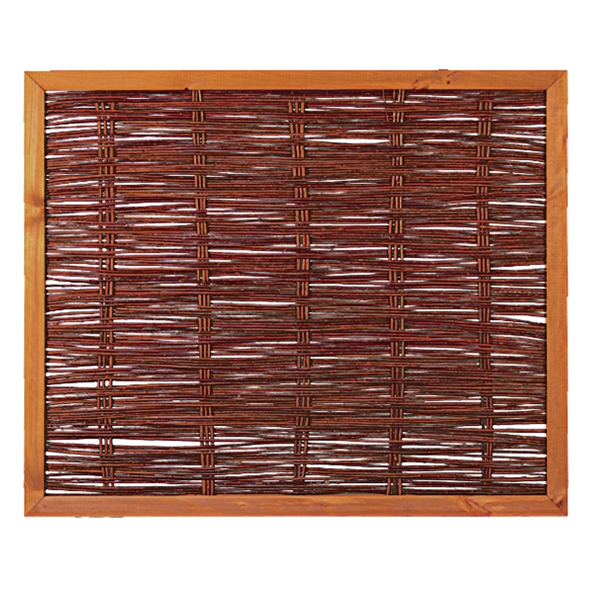 FAKO Weidengeflechtzaun, mit umlauf. Rahmen