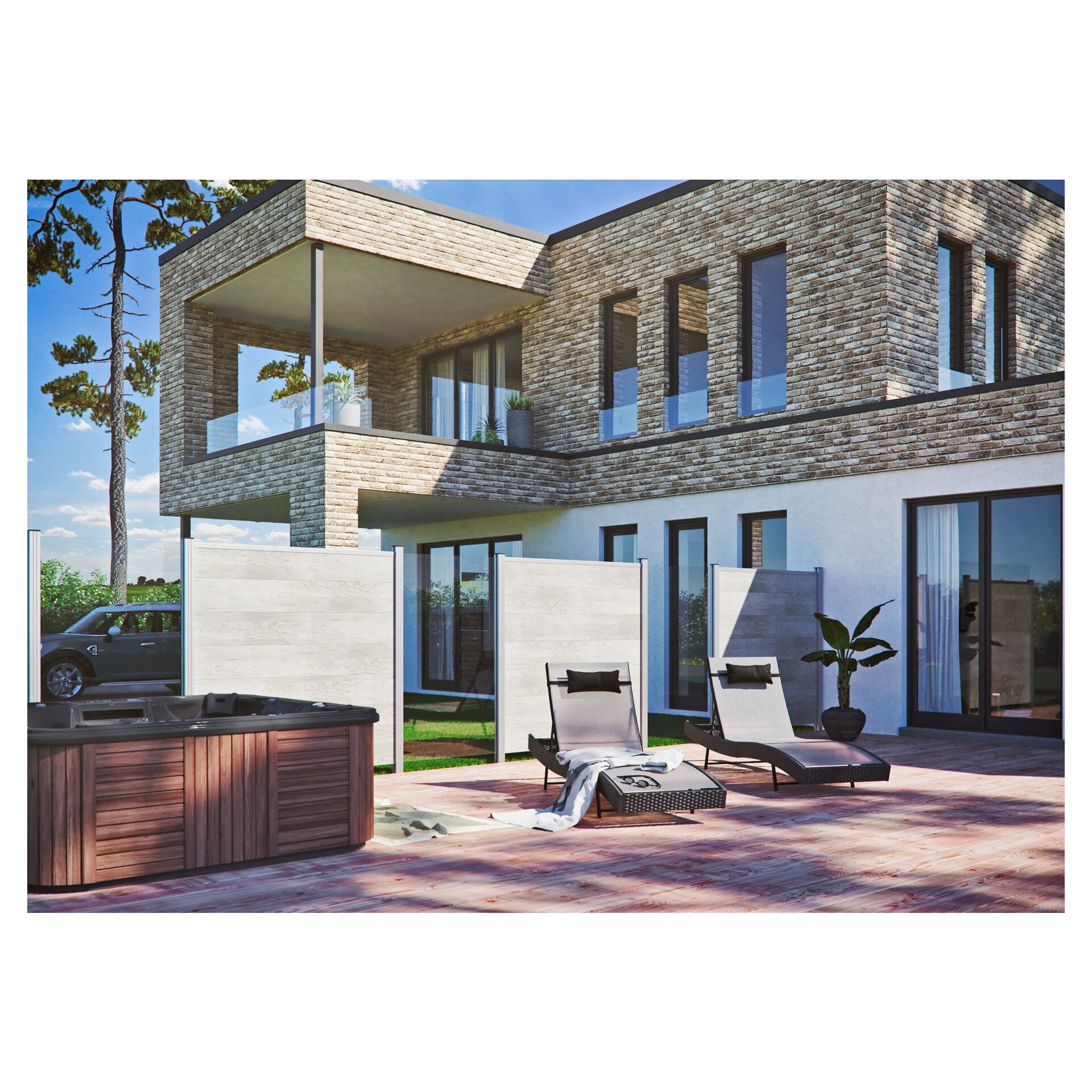 RUDE-Systemglas Universalleisten für Steckzaunsysteme