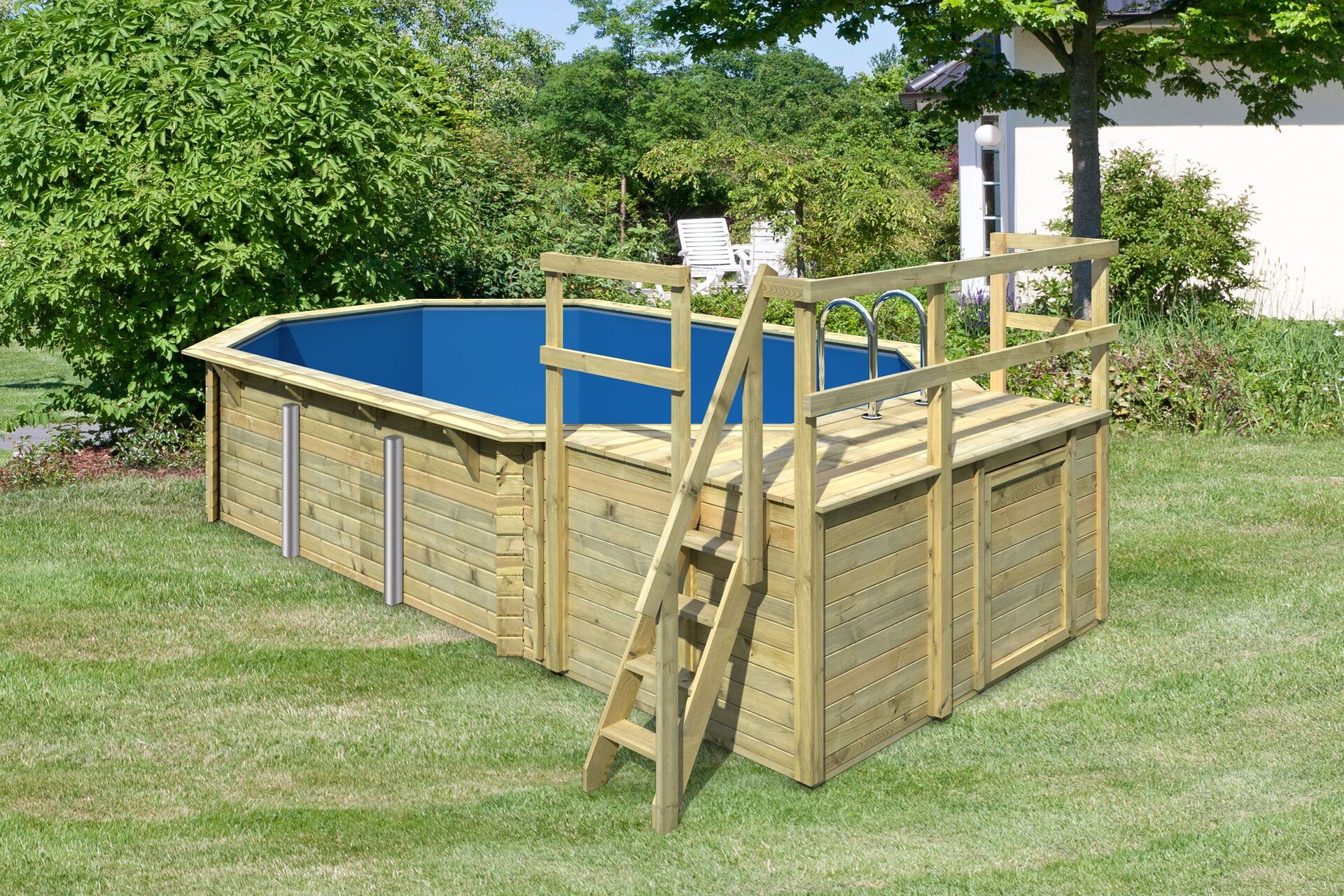 Holz-Pool Modell 4