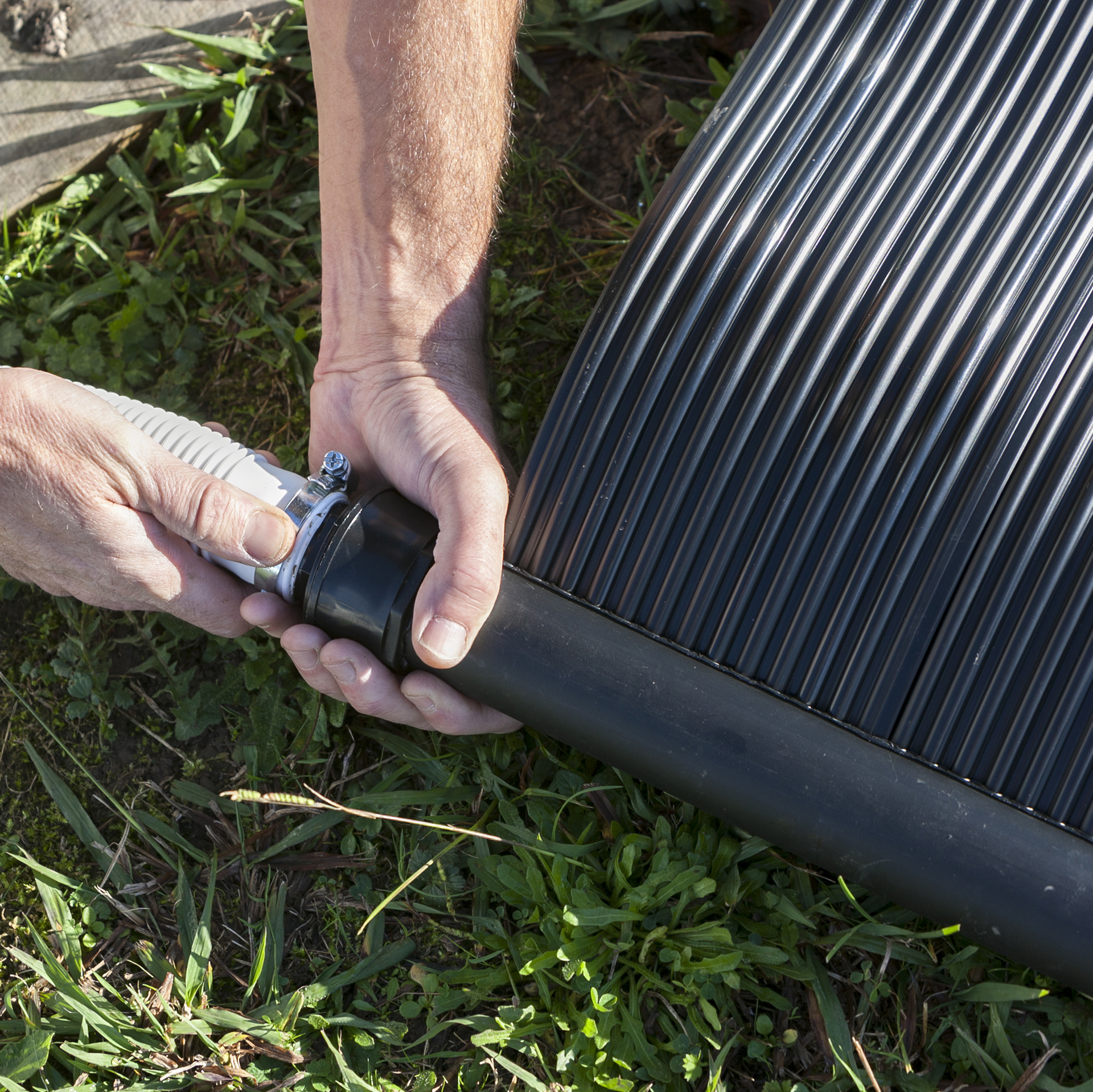Heizungssystem Solar Pool, schwarz
