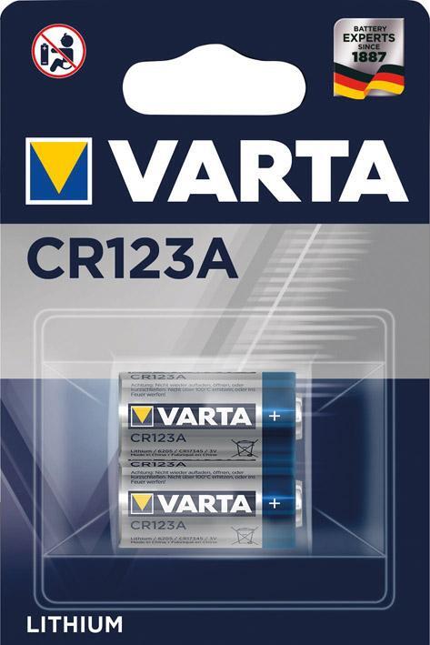 VARTA Batterie Profess. CR123A 2er Blister 3,0V