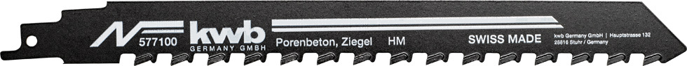 kwb Germany GmbH 2 Säbel-Sägeblätter für Gasbeton