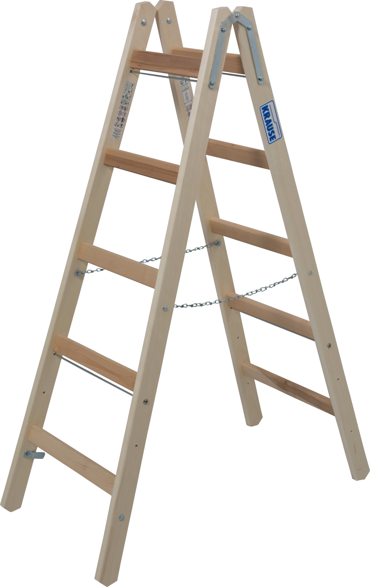 Sprossen-Doppelleiter Holz