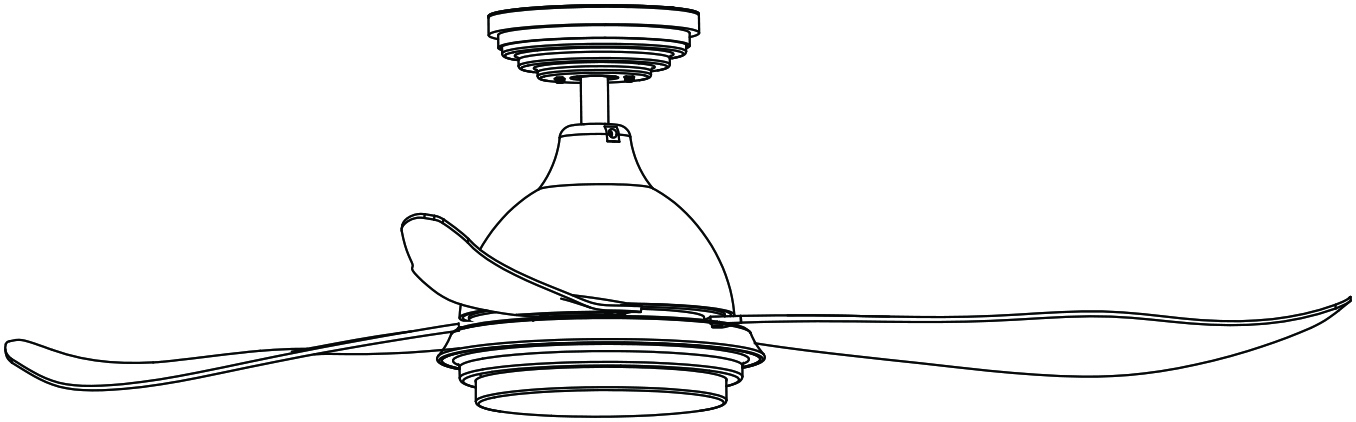 Energiespar-Deckenventilator Raja