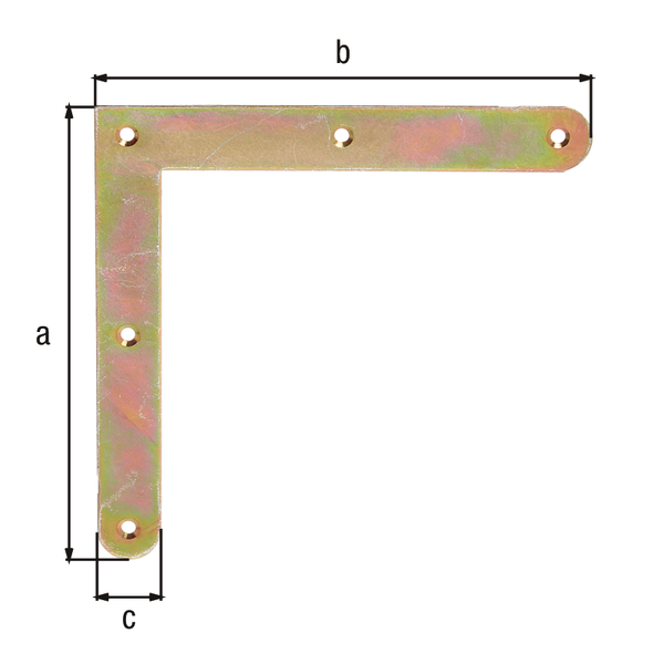 Eckwinkel mit abgerundeten Enden