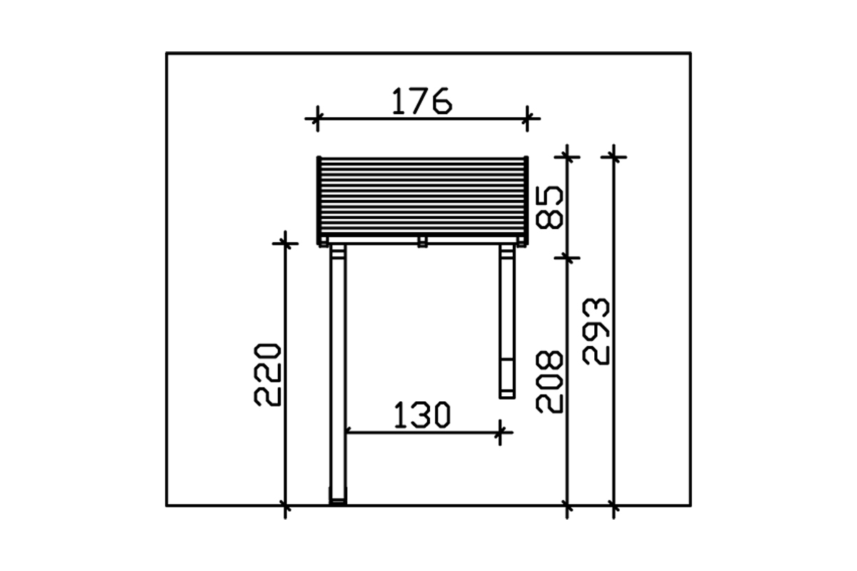 Vordach Potsdam 3 Pultdach bei leitermann.de günstig kaufen Vordach Potsdam 3 Pultdach