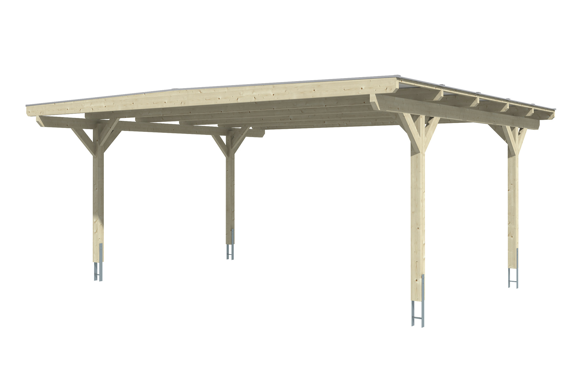 Carport Odenwald gerade Kopfbänder