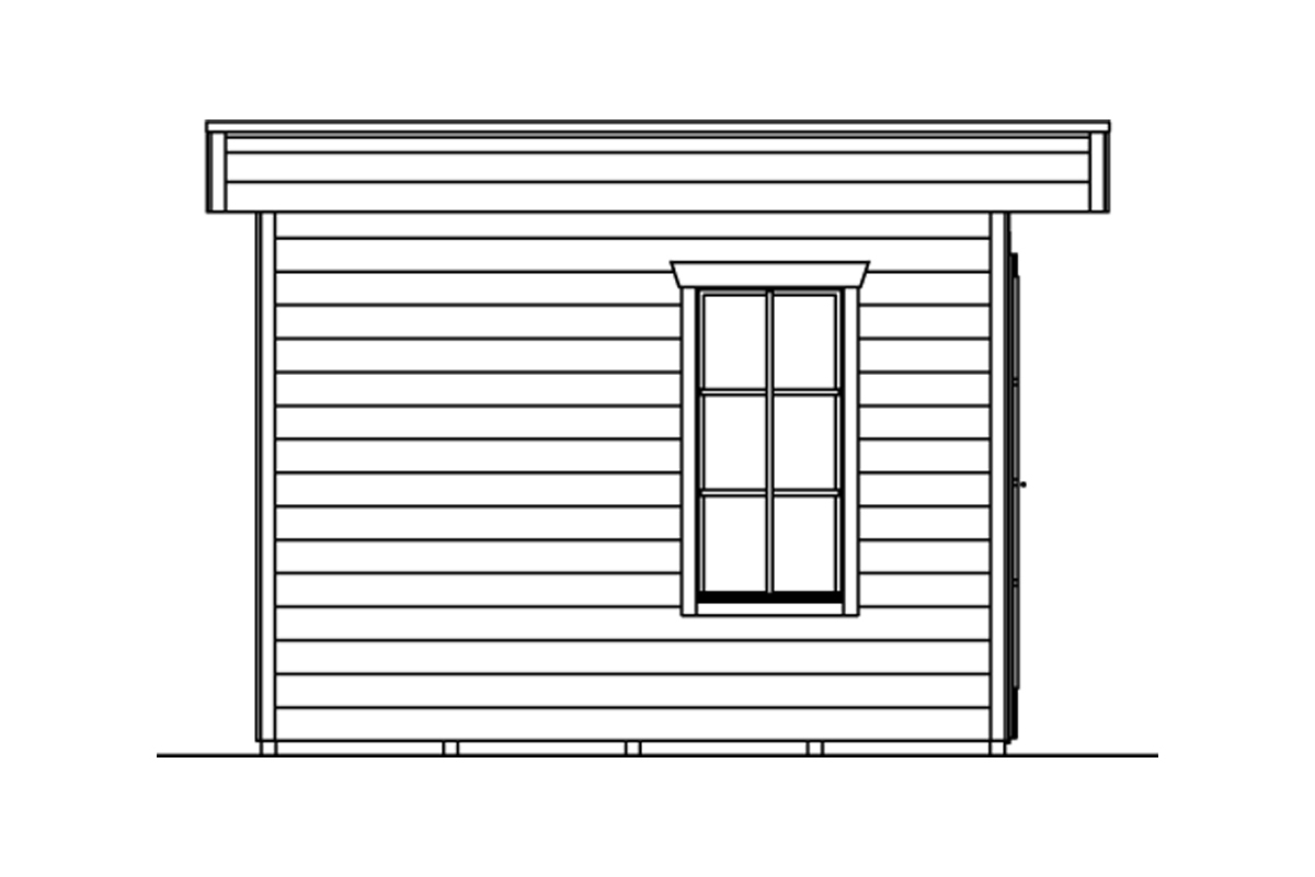Gartenhaus Breda 1, 28mm 380 x 300cm