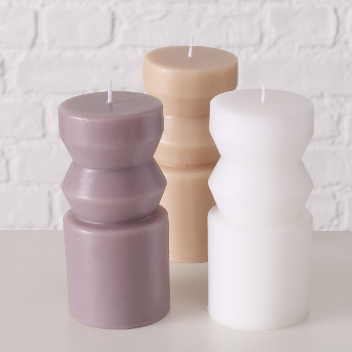 Kerze Celona 3-fach sortiert