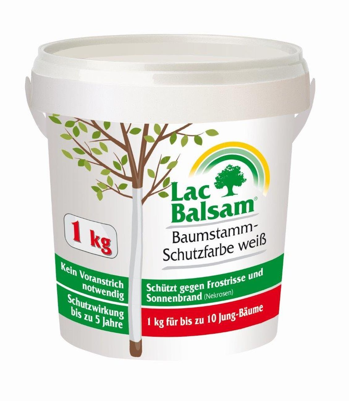 Etisso LacBalsam Baumstamm-Schutzfarbe weiß  1 kg