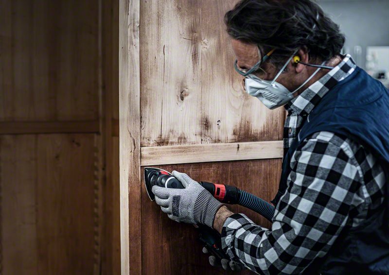 EXPERT C470 Schleifpapier für Deltaschleifer, 93 mm, G 60, 5 Stück. Für Deltaschleifer