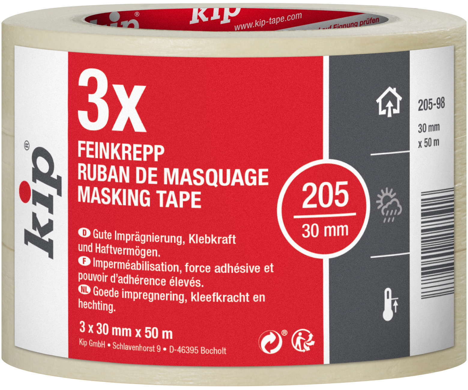 Kip Profi Feinkrepp 3er Pack