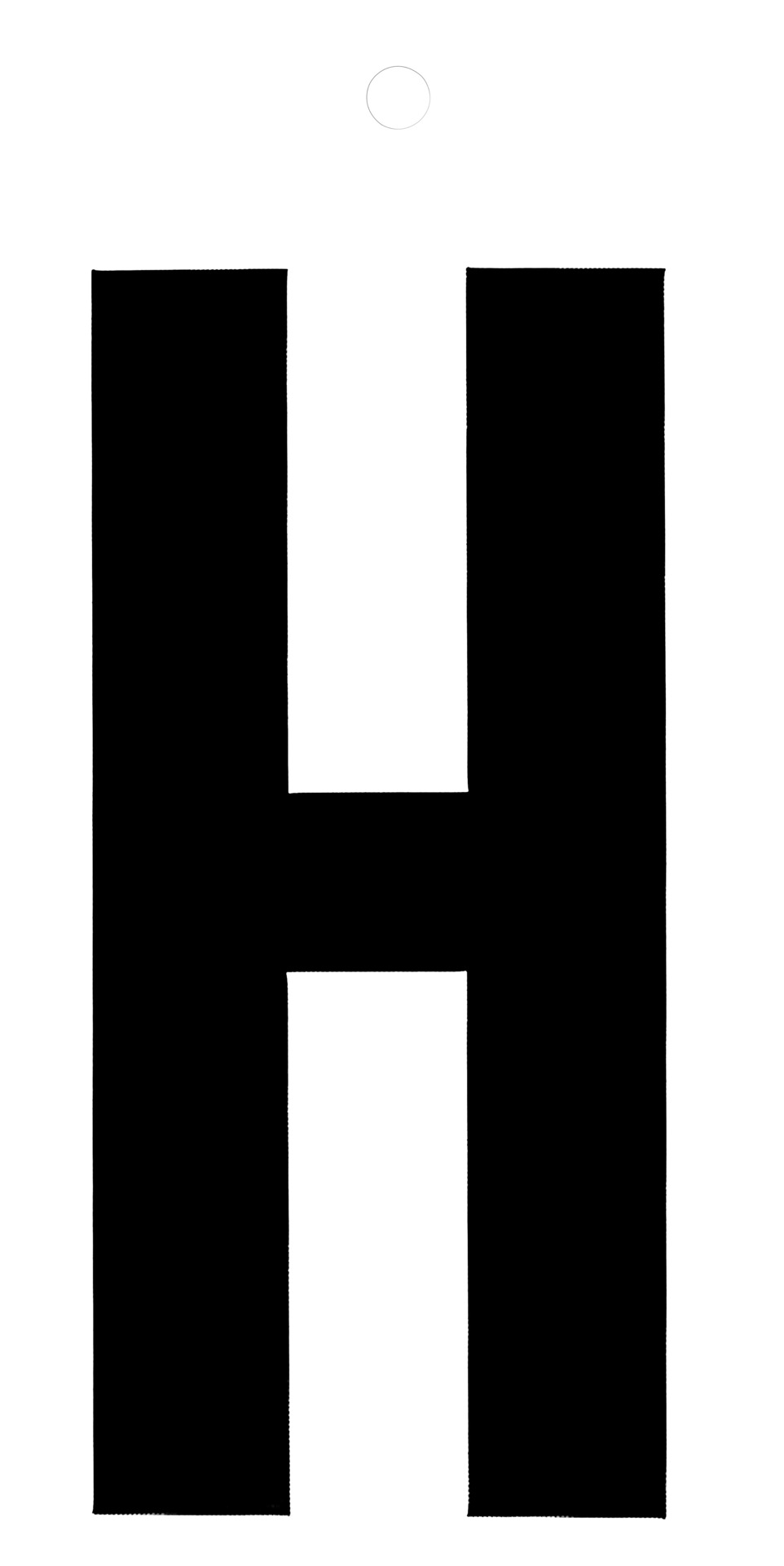 Klebefolien Lettern/Großbuchstaben schwarz