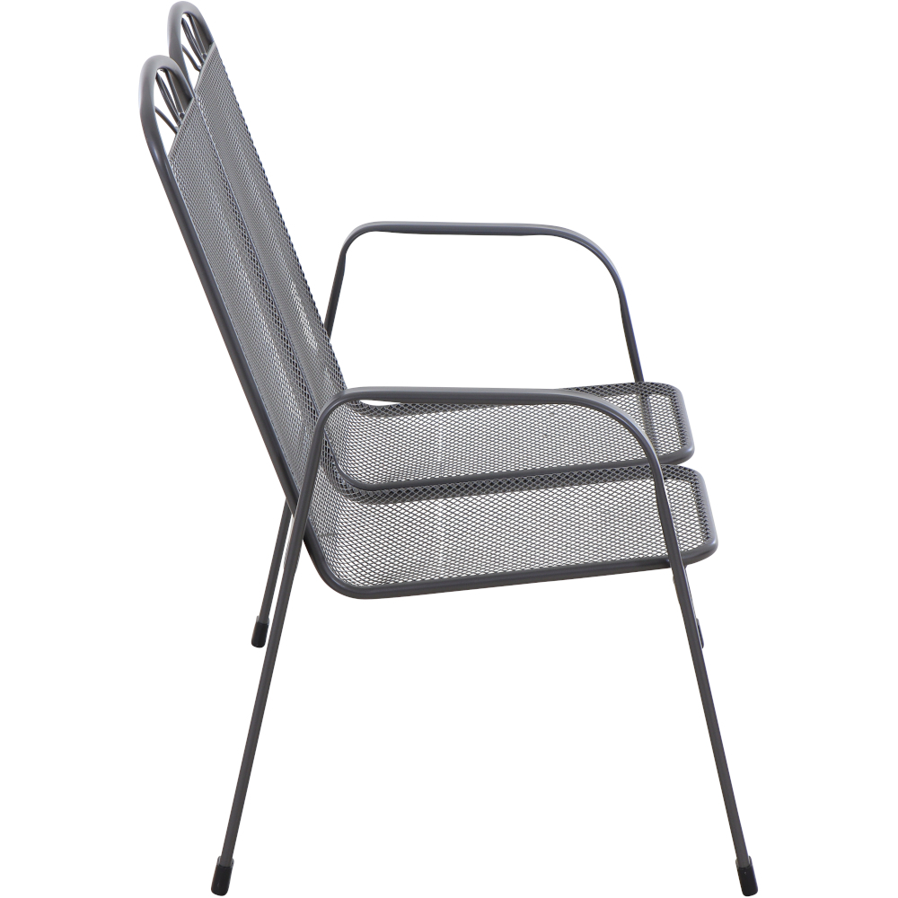 2er Bank Elda, matt-anthrazit