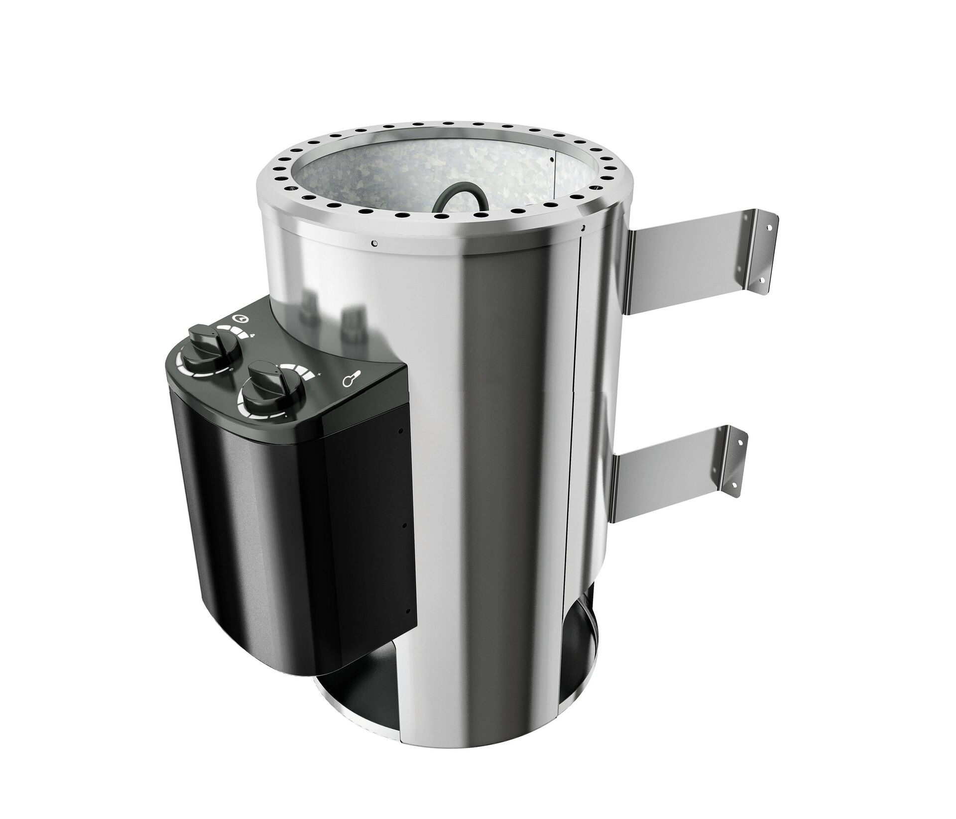 Sauna Talsen mit Zubehör-Set, 196x170x198 cm, Eckeinstieg