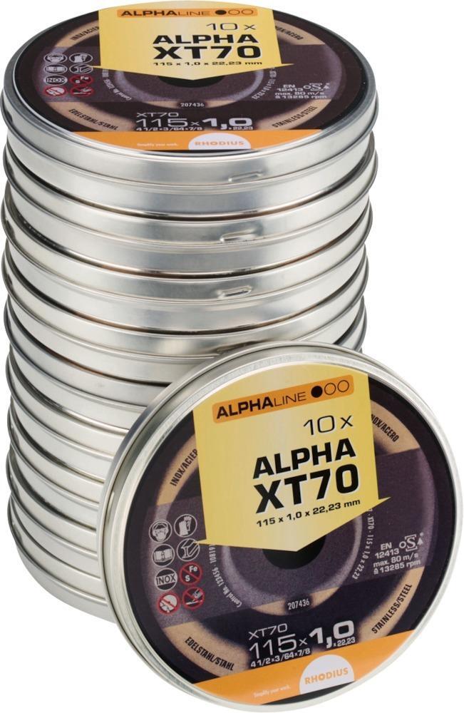 Trennscheibe XT70 in Dose115 x 1,0mm ger. Rhodius