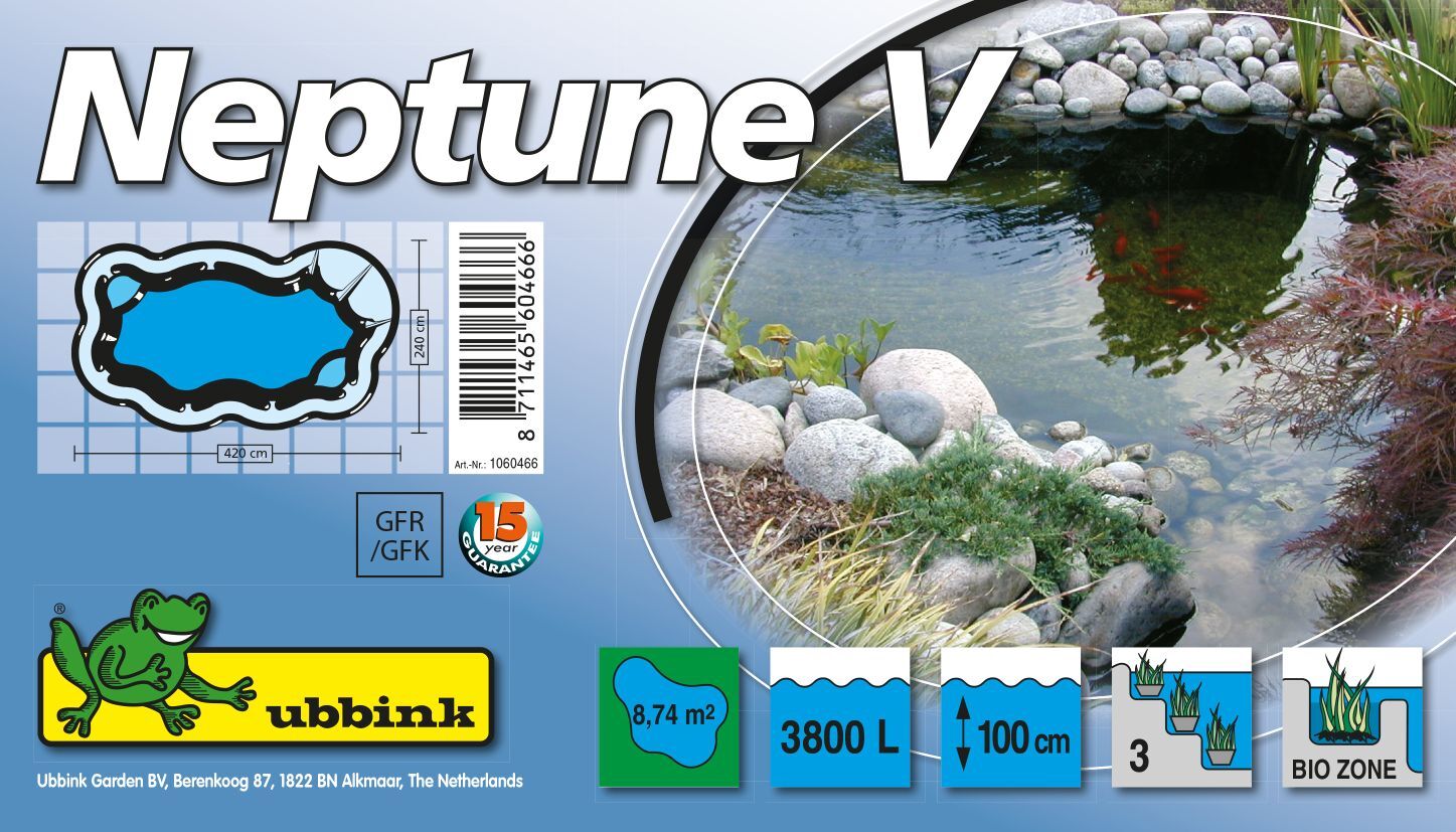 Fertigteich Neptun V 3800 l