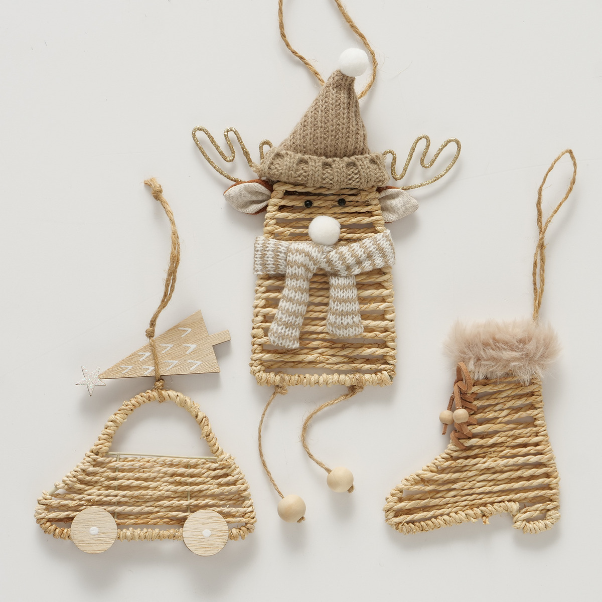 Dekoanhänger Naturi 3-fach sortiert