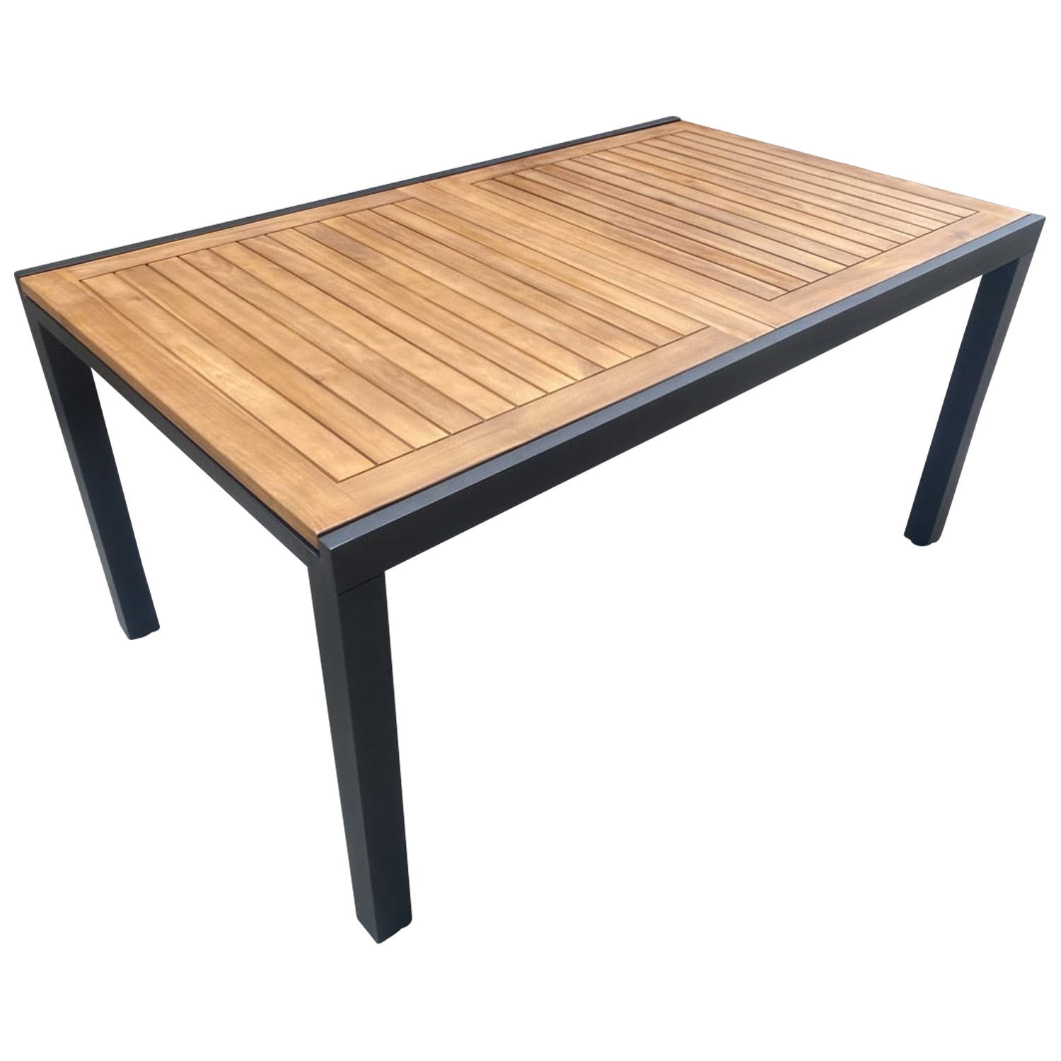 Ausziehtisch Aluminium/Akazie