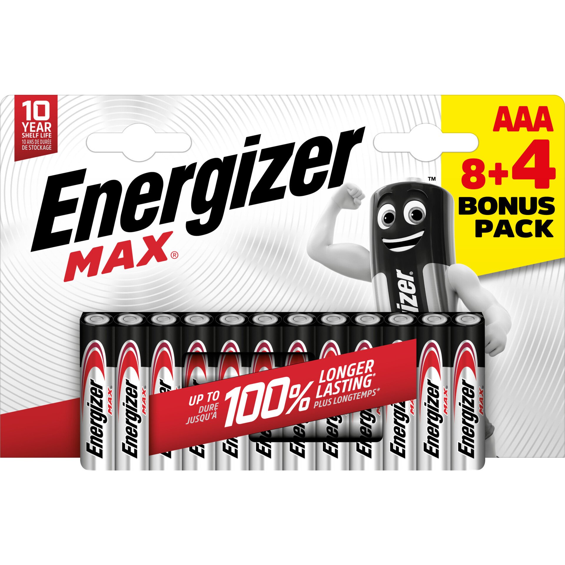 Alkaline Max AAA-Batterien 12 Stück