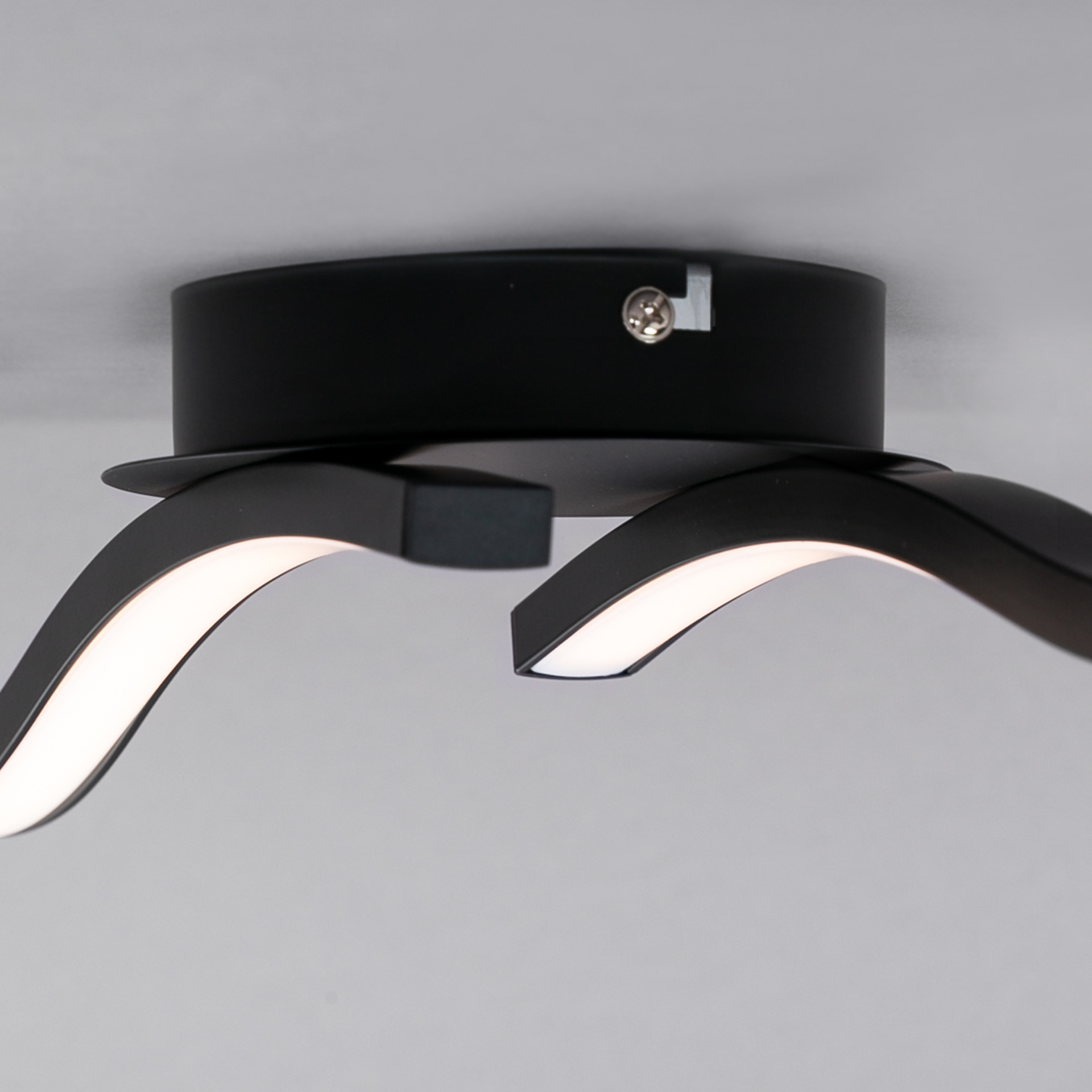 LED Deckenleuchte schwarz, 55,5x12cm