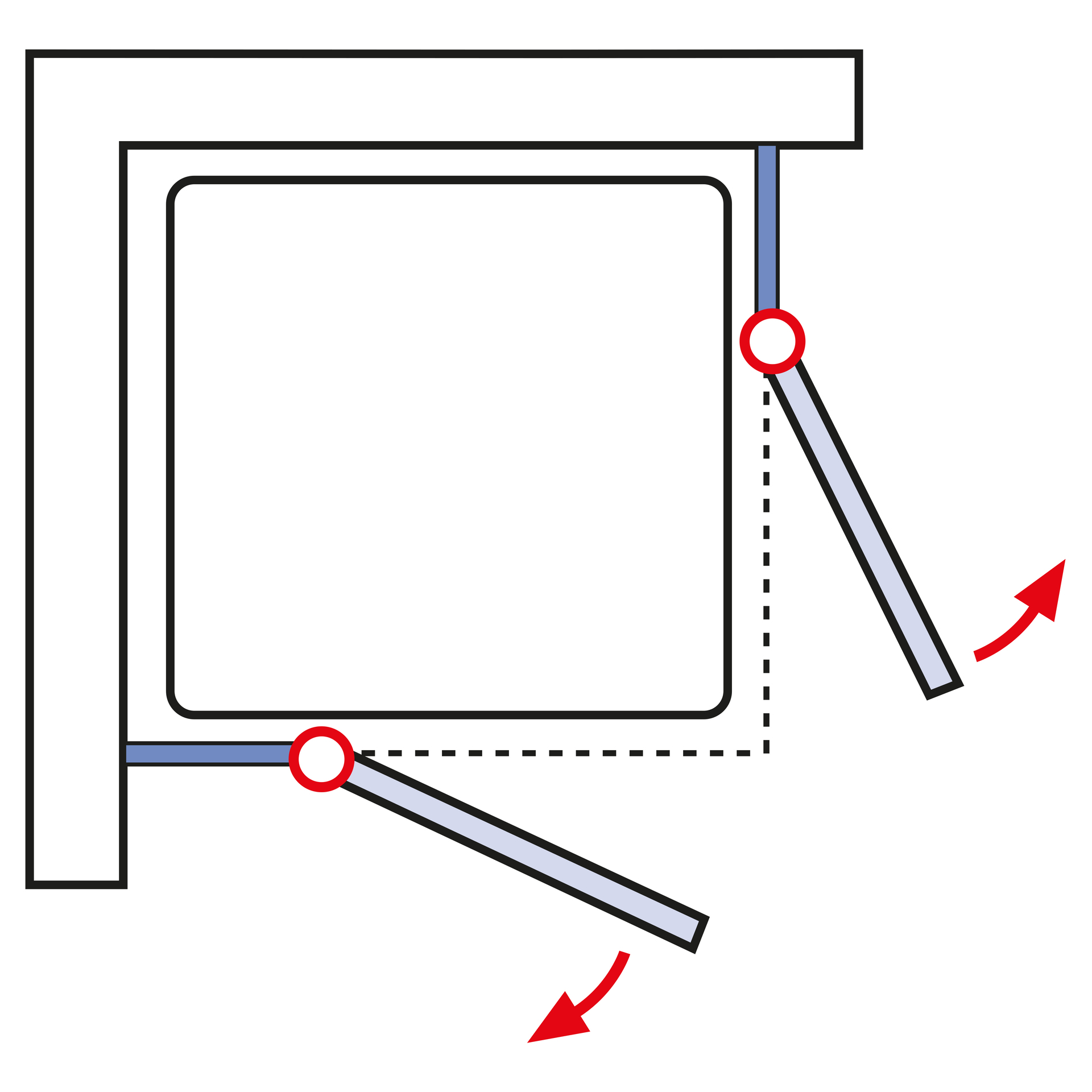 ExpressPlus Alexa Style 2.0 Duschkabine Eckeinstieg inkl. Duschwanne, alu-natur bei leitermann.de günstig kaufen ExpressPlus Alexa Style 2.0 Duschkabine Eckeinstieg inkl. Duschwanne, alu-natur