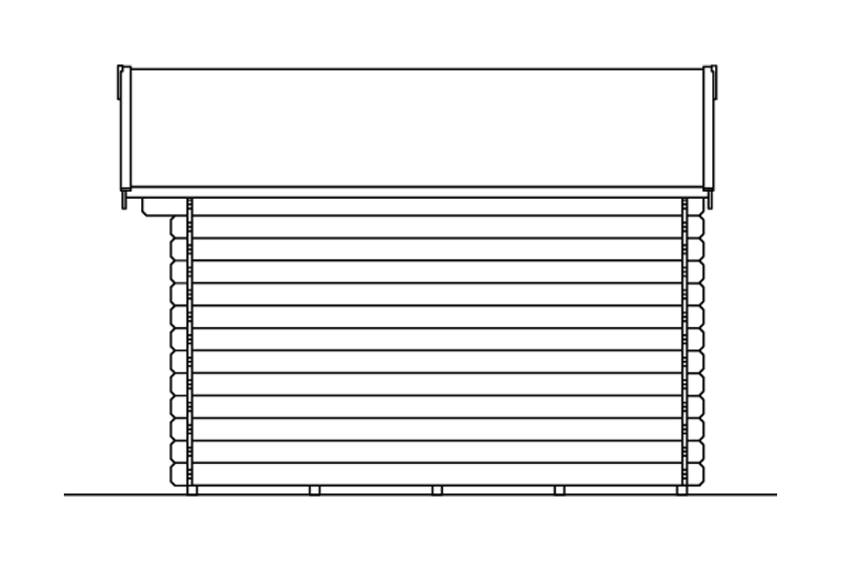 Gartenhaus Porto mit Vordach natur bei leitermann.de günstig kaufen Gartenhaus Porto mit Vordach natur