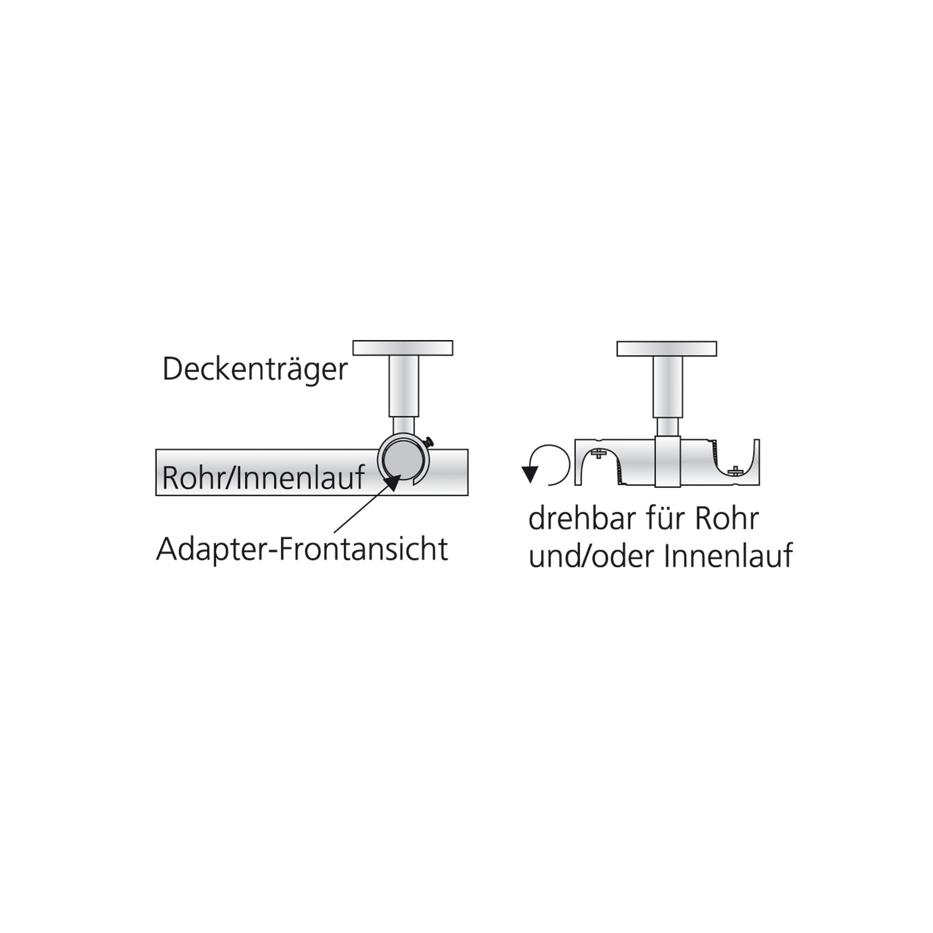 Adapter 2-lfg. für Deckenträger bei leitermann.de günstig kaufen Adapter 2-lfg. für Deckenträger