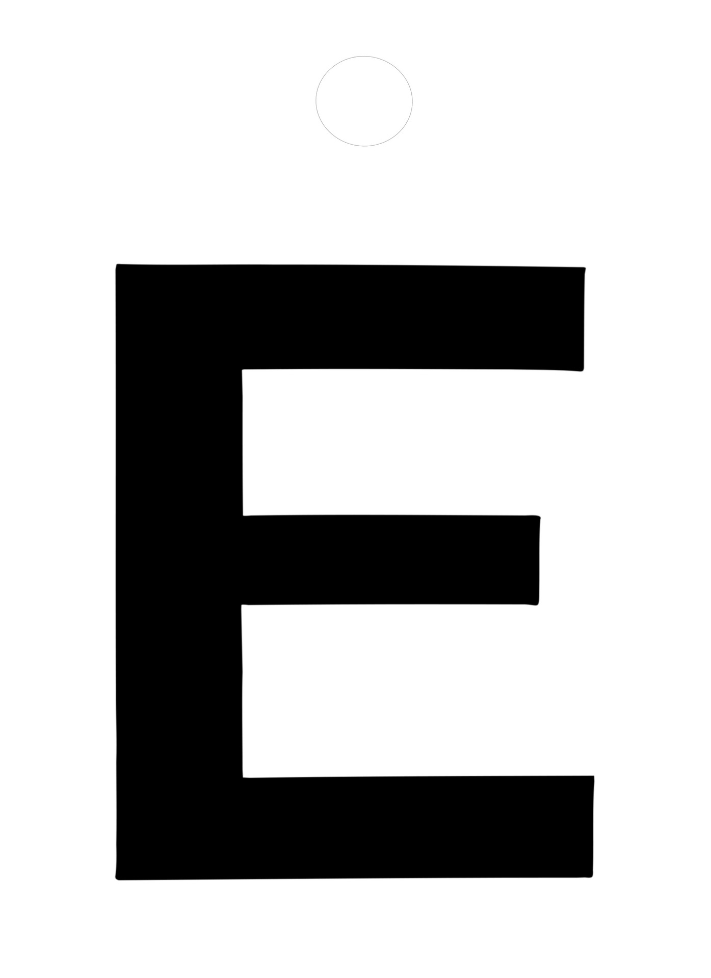 Klebefolien Lettern/Großbuchstaben schwarz