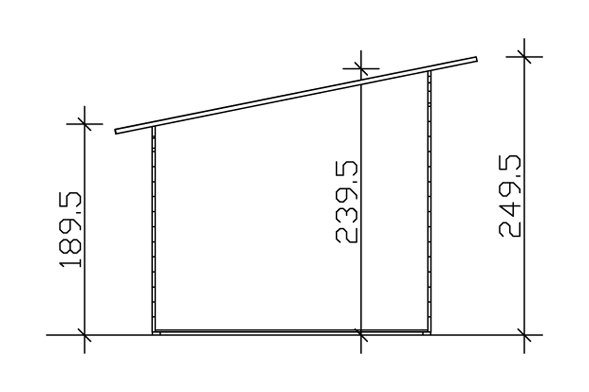 Unterstand Ole, natur