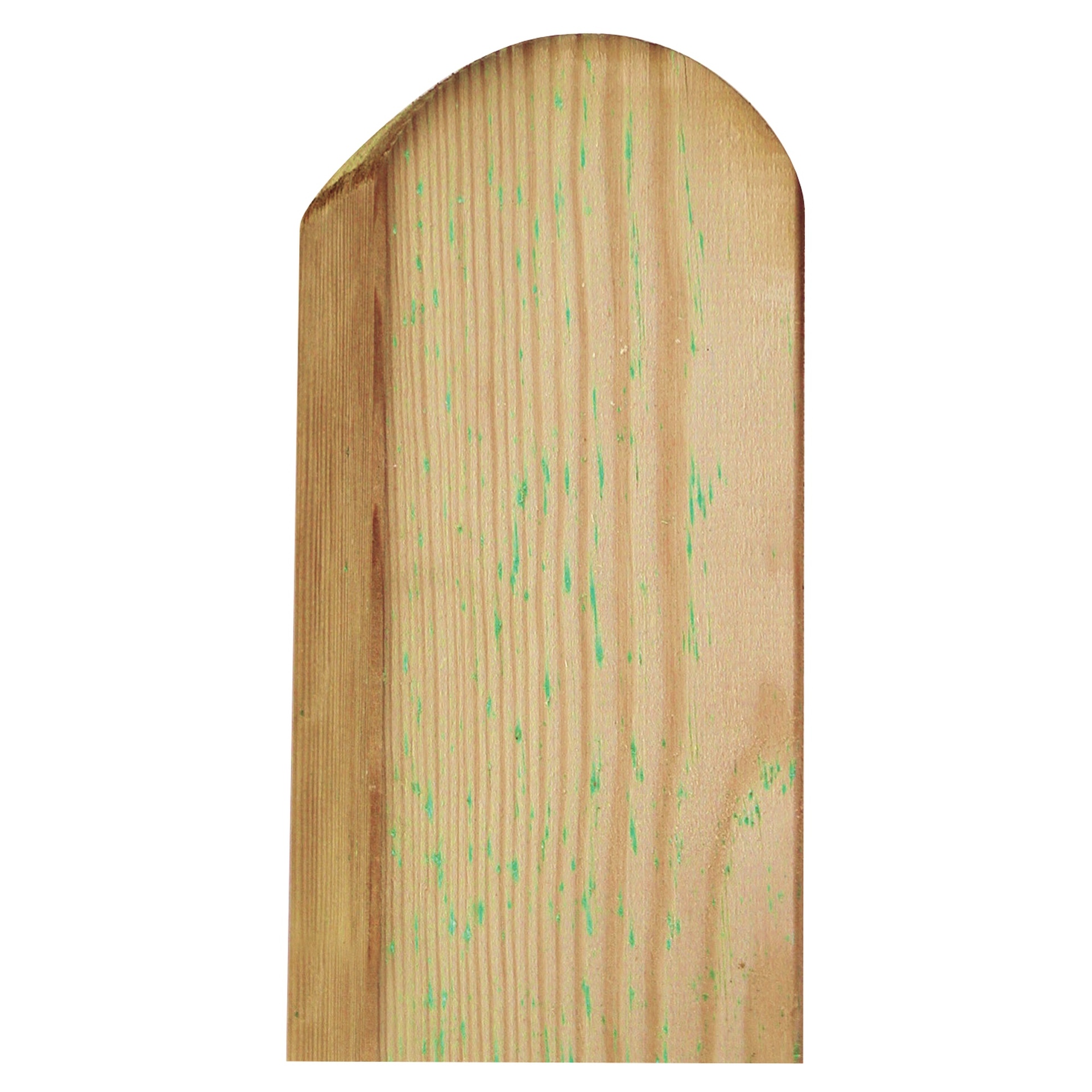 Pfosten Kopf gerundet, kdi-grün allseitig glatt