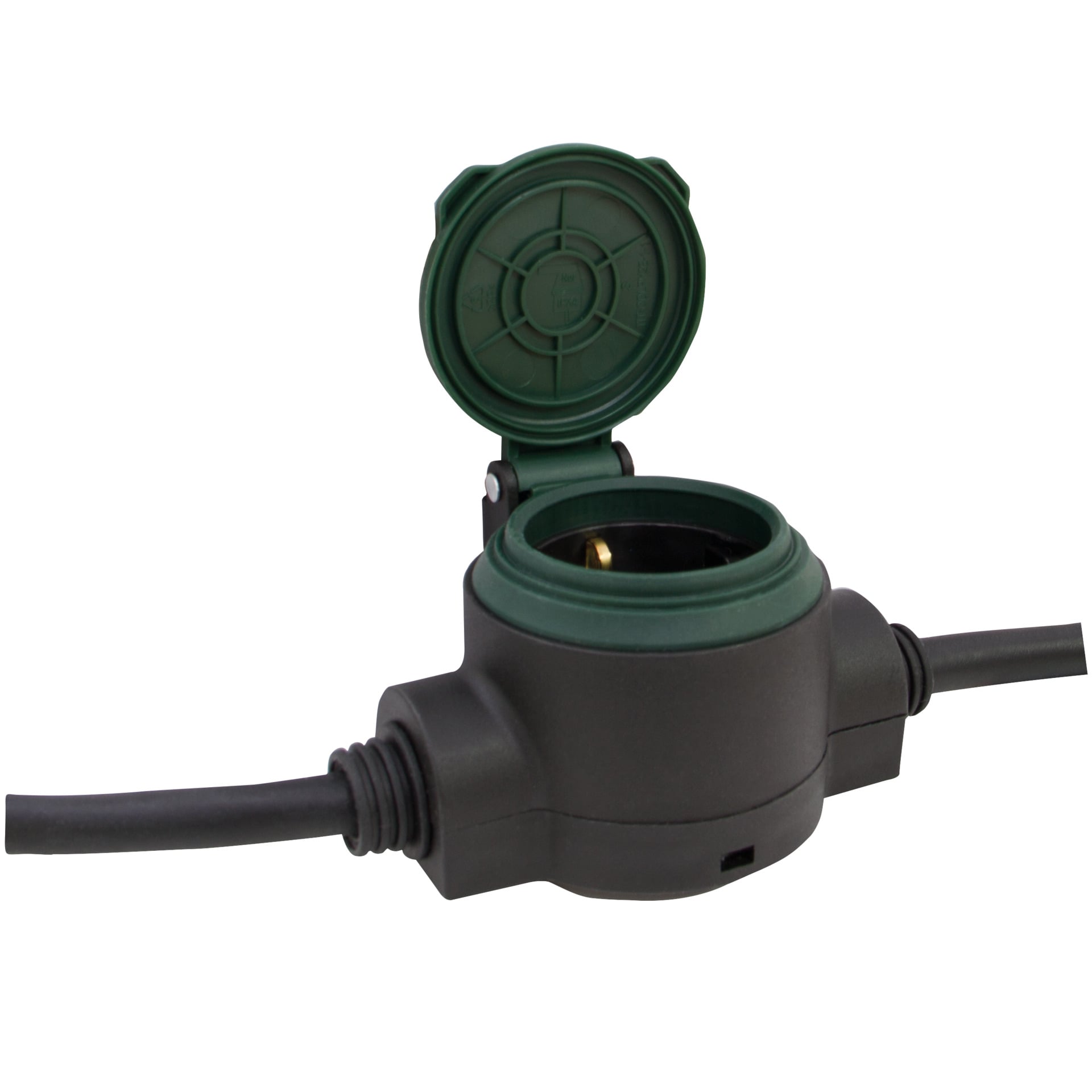 Verlängerung Supraflex IP44 3-fach, 10m, schwarz