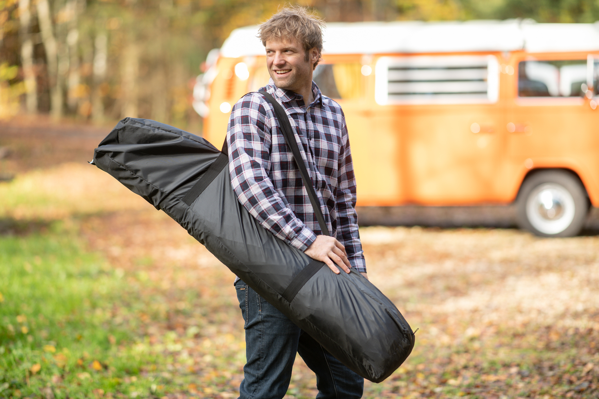 Camping Pavillon Flexion 6-Seiten grau