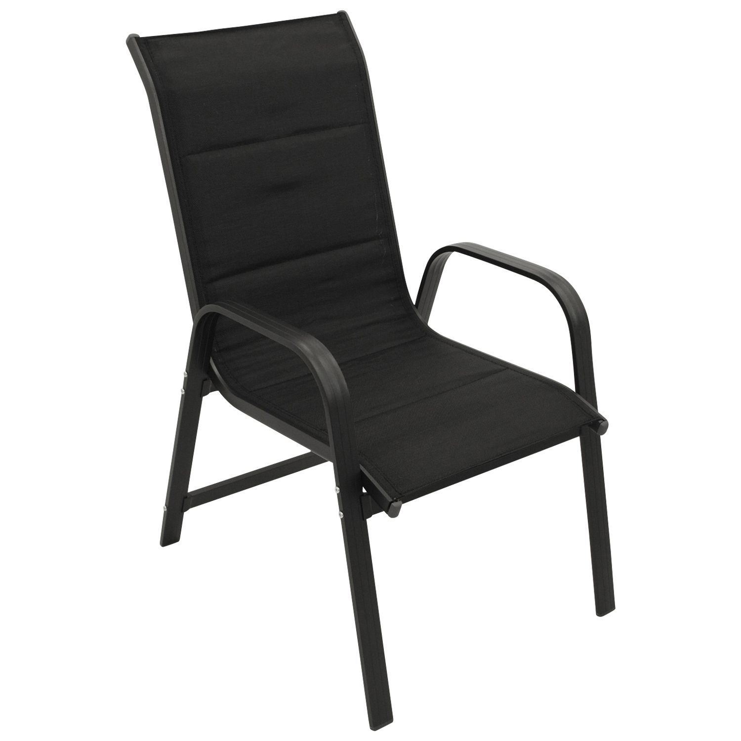 Stapelsessel Hochlehner Aluminium/Textil gepolstert, 2 Stück bei leitermann.de günstig kaufen Stapelsessel Hochlehner Aluminium/Textil gepolstert, 2 Stück