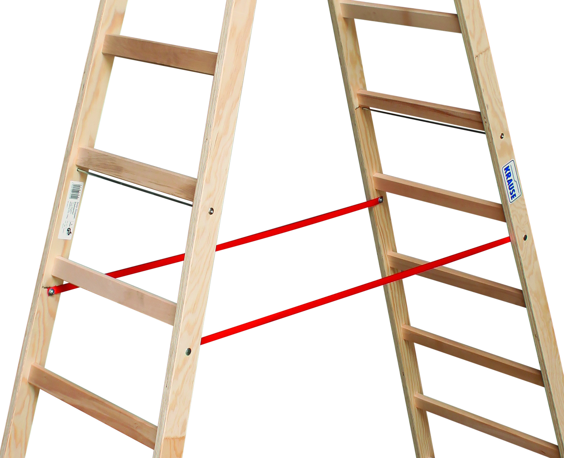 Holz-Sprossen-Doppelleiter STABILO 2x12