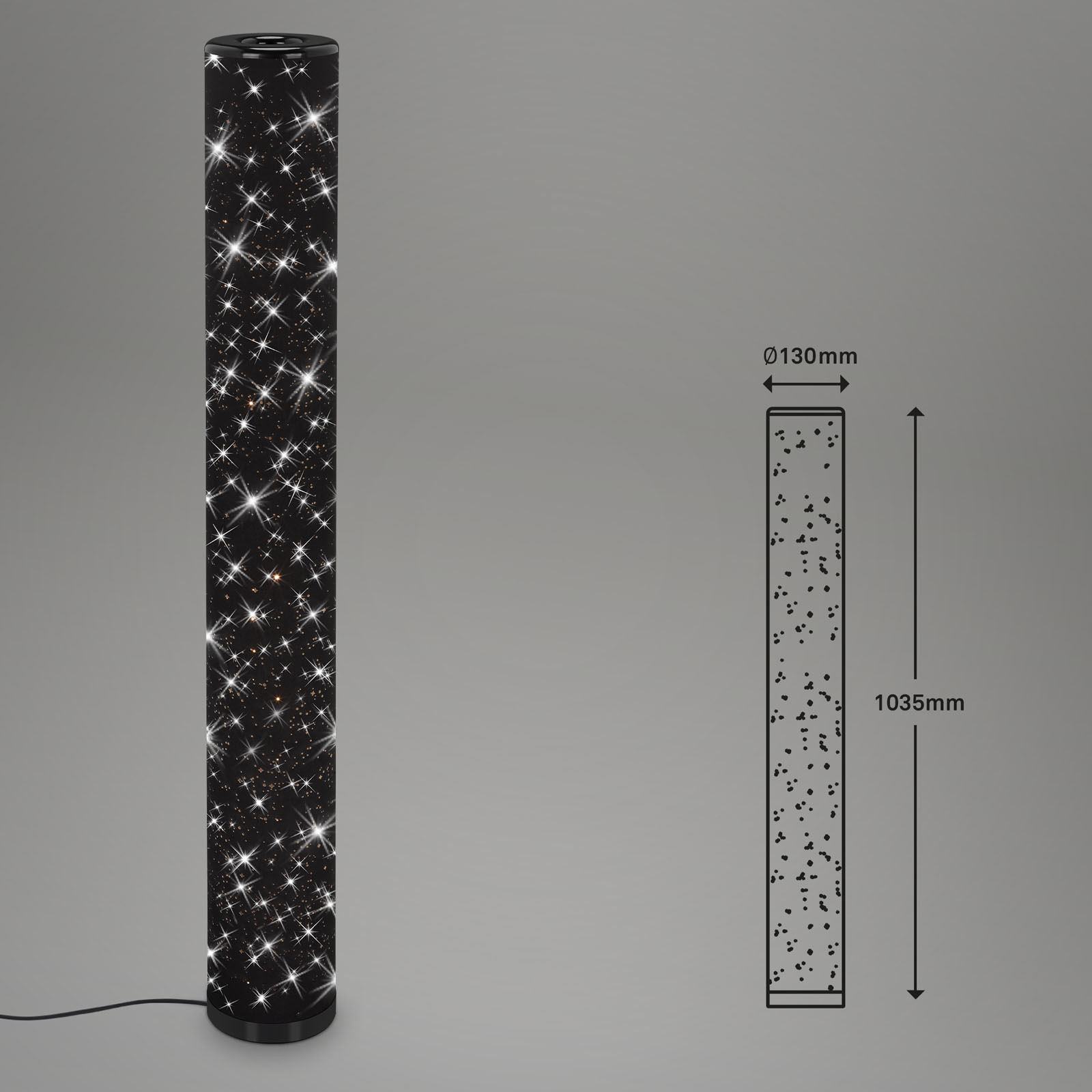 YOTA LED-Stoff-Stehleuchte Sternendekor