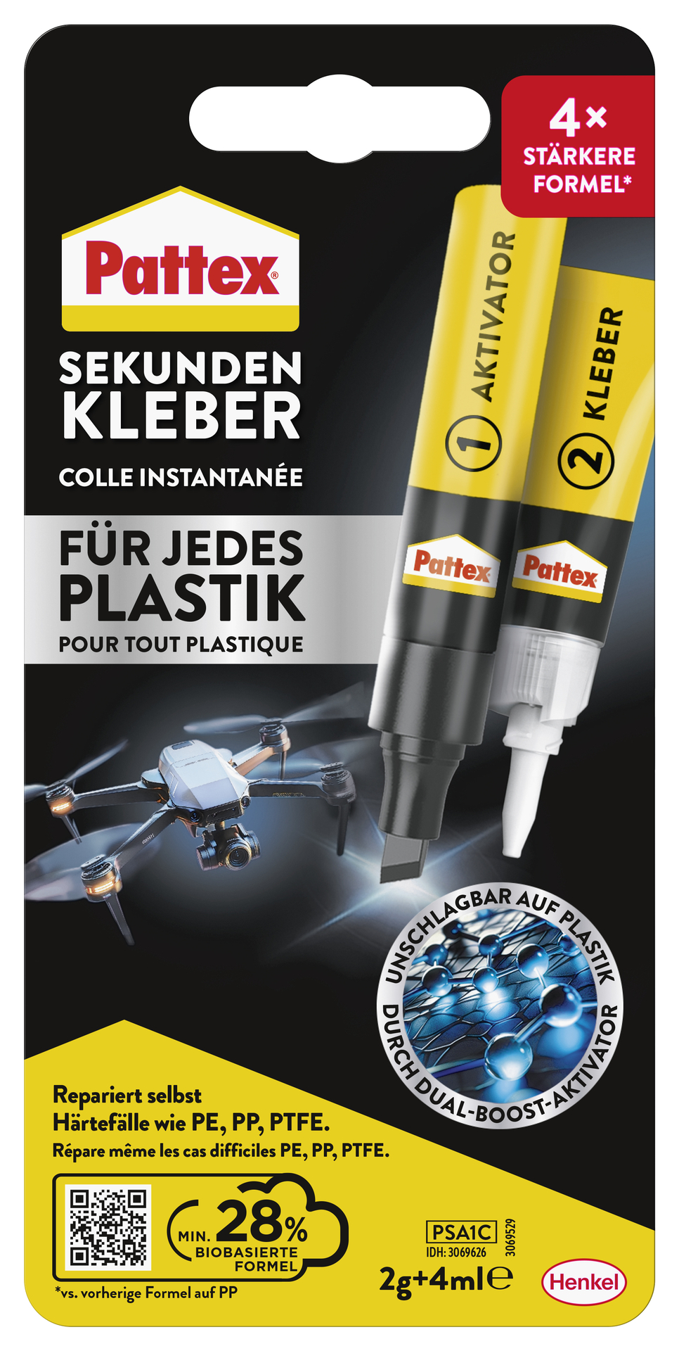 Sekundenkleber Plastix Flüssig, farblos, 4ml/2g bei leitermann.de günstig kaufen Sekundenkleber Plastix Flüssig, farblos, 4ml/2g