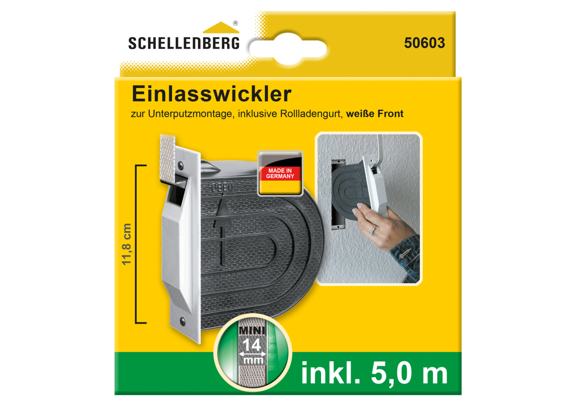 Einlasswickler-Set Mini mit Mauerkasten, Rolladengurt und Abdeckplatte bei leitermann.de günstig kaufen Einlasswickler-Set Mini mit Mauerkasten, Rolladengurt und Abdeckplatte