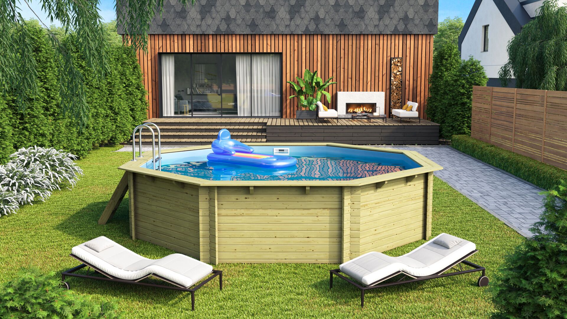 Holz-Pool Modell 3