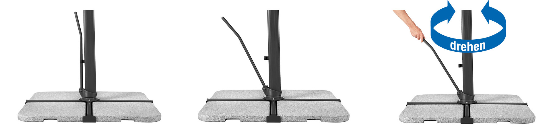 Ampelschirm Rhodos Smart 300x300cm