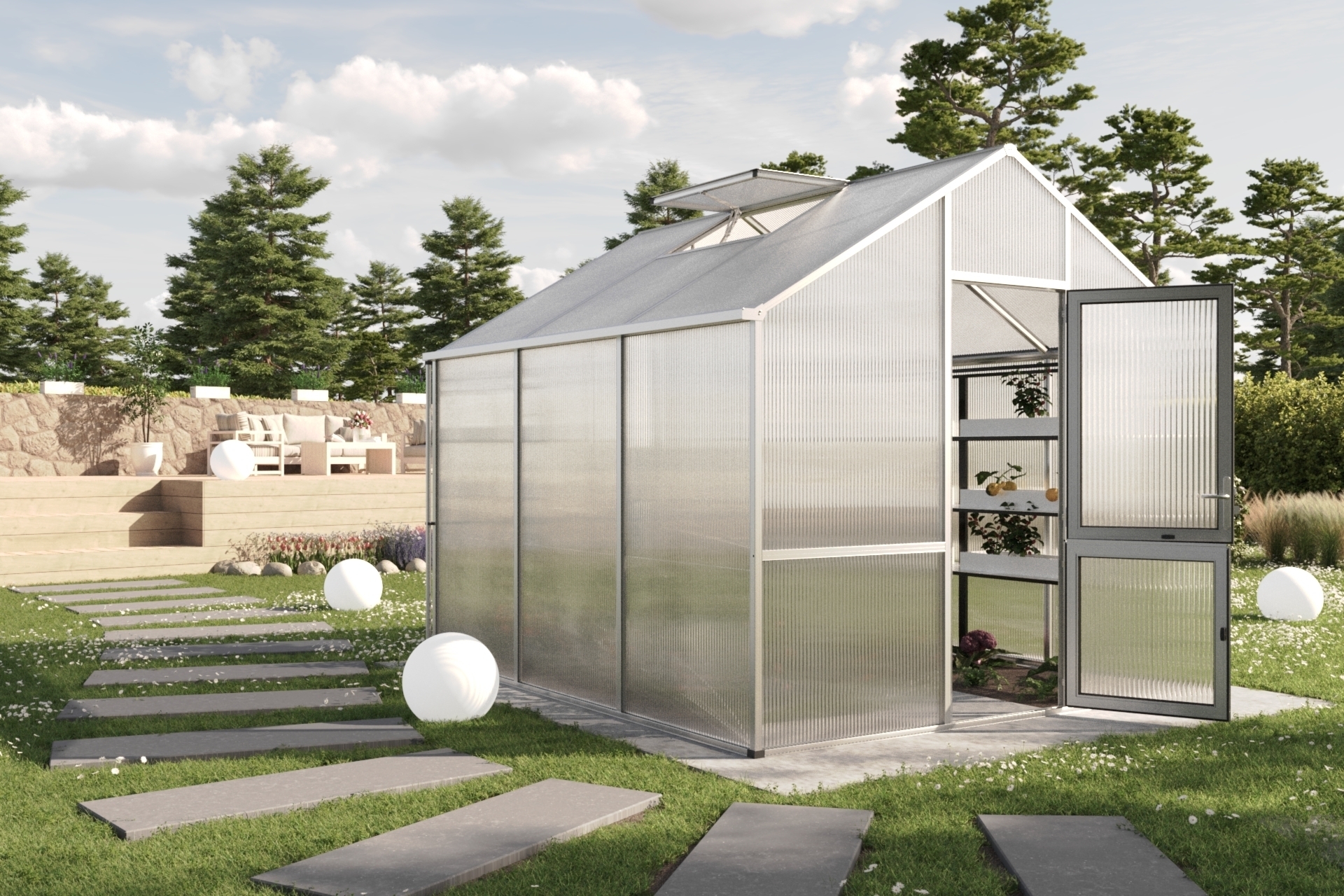 Gewächshaus Dahlie bei leitermann.de günstig kaufen Gewächshaus Dahlie