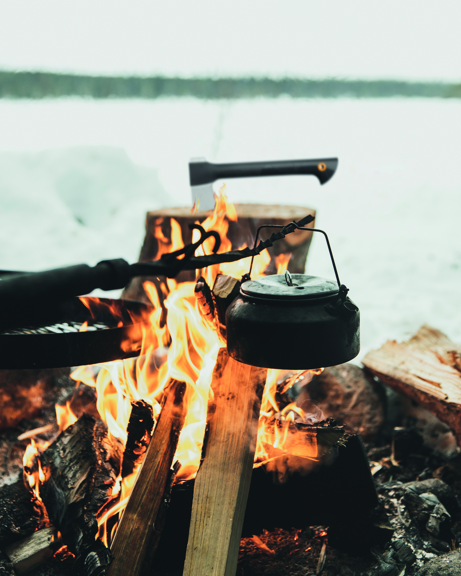 Limited Edition Set mit Handaxt und Gerber Paraframe Messer