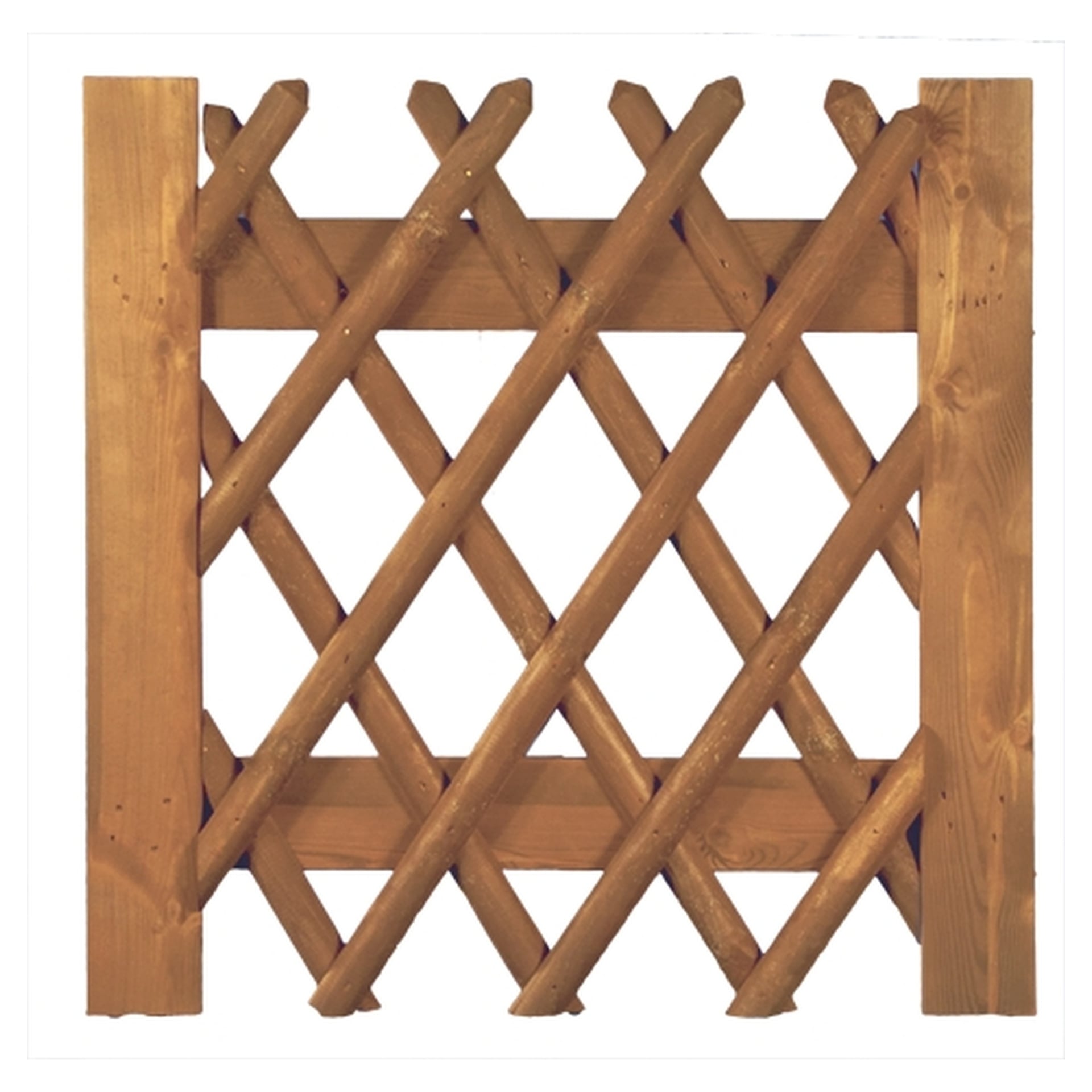 TETZNER & JENTZSCH Jägerzaun Tor  Latten 55 mm kdi braun